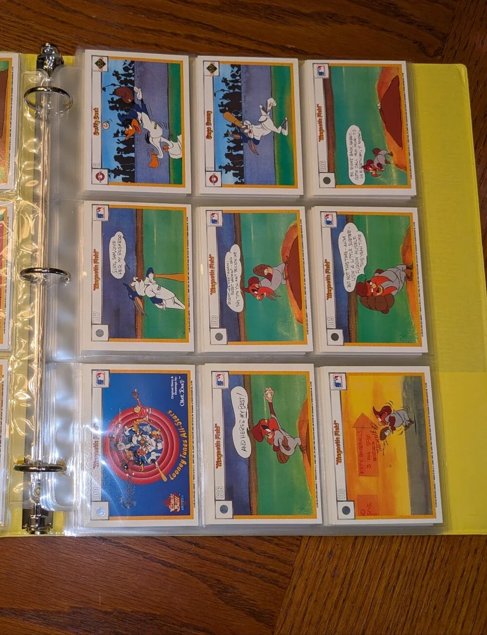 100 Looney Tunes MLB Cards Binder 🔥 1992 Upper Deck Comic Ball Baseball